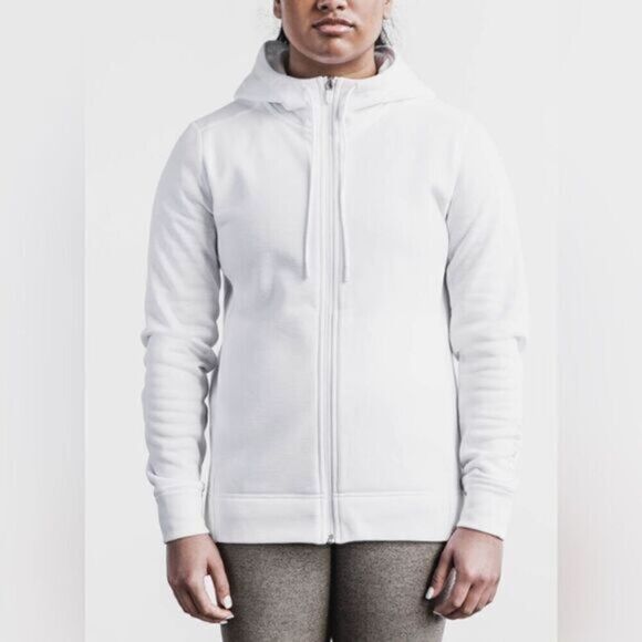 NOBULL Jackets & Blazers - NWT NOBULL Women’s Pale Blue Performance Fleece Full Zip Hoodie - Size L
